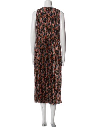 Vince Printed Midi Length Dress