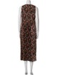 Vince Printed Midi Length Dress