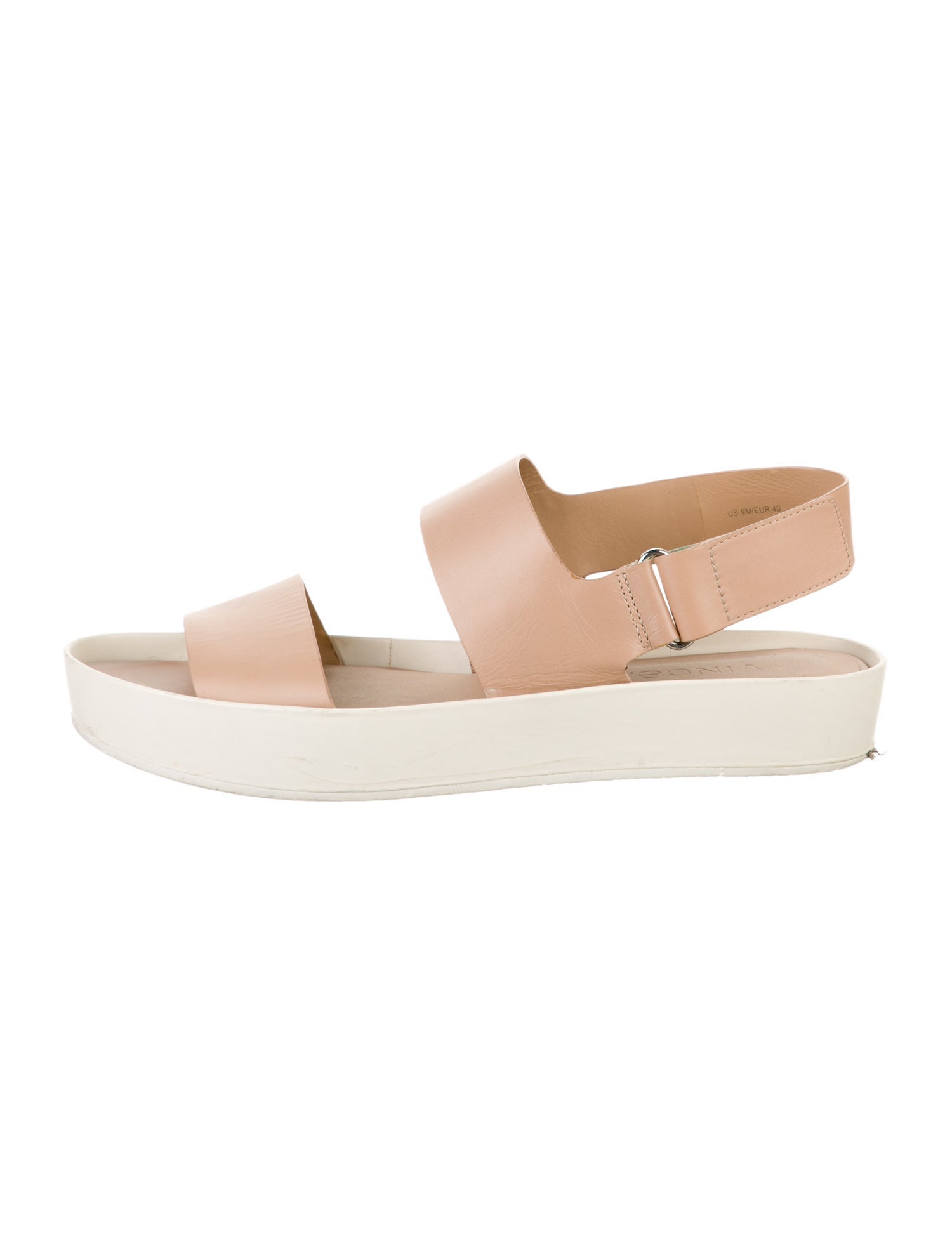 Vince Leather Slingback Sandals