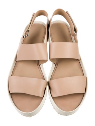 Vince Leather Slingback Sandals