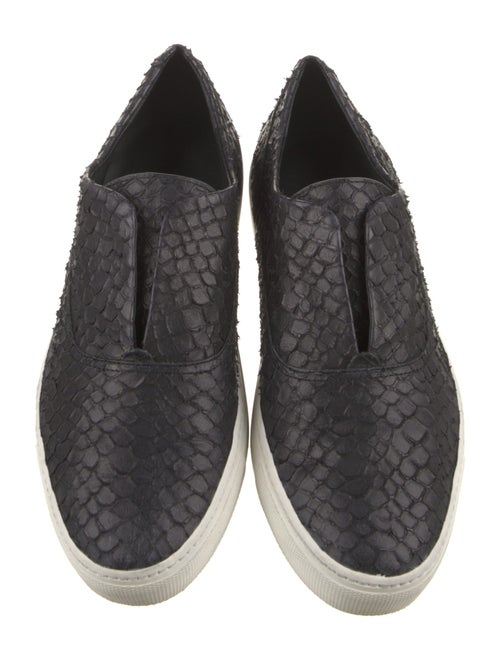 Vince Leather Animal Print Oxfords