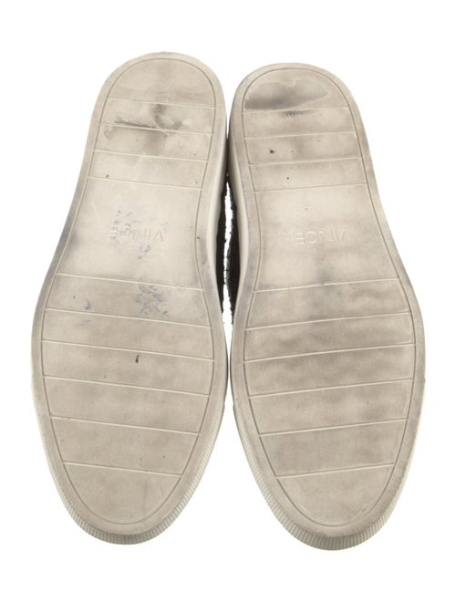 Vince Leather Animal Print Oxfords