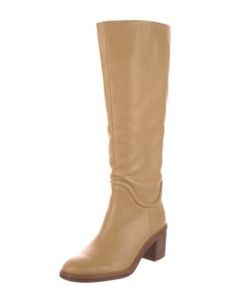 Vince Leather Riding Boots
