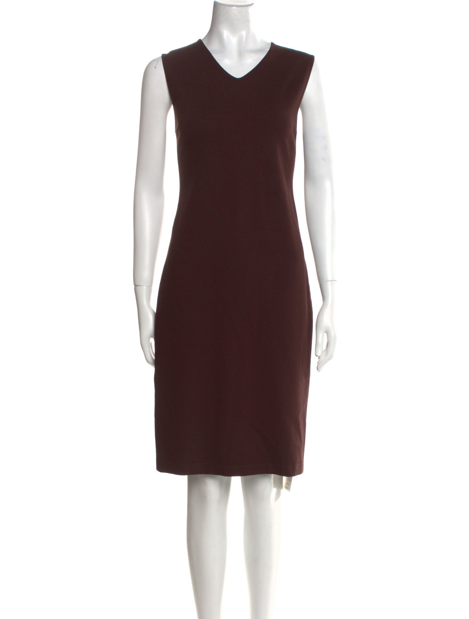 Vince V-Neck Knee-Length Dress