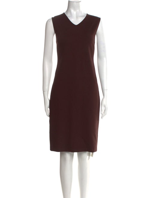 Vince V-Neck Knee-Length Dress
