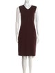 Vince V-Neck Knee-Length Dress