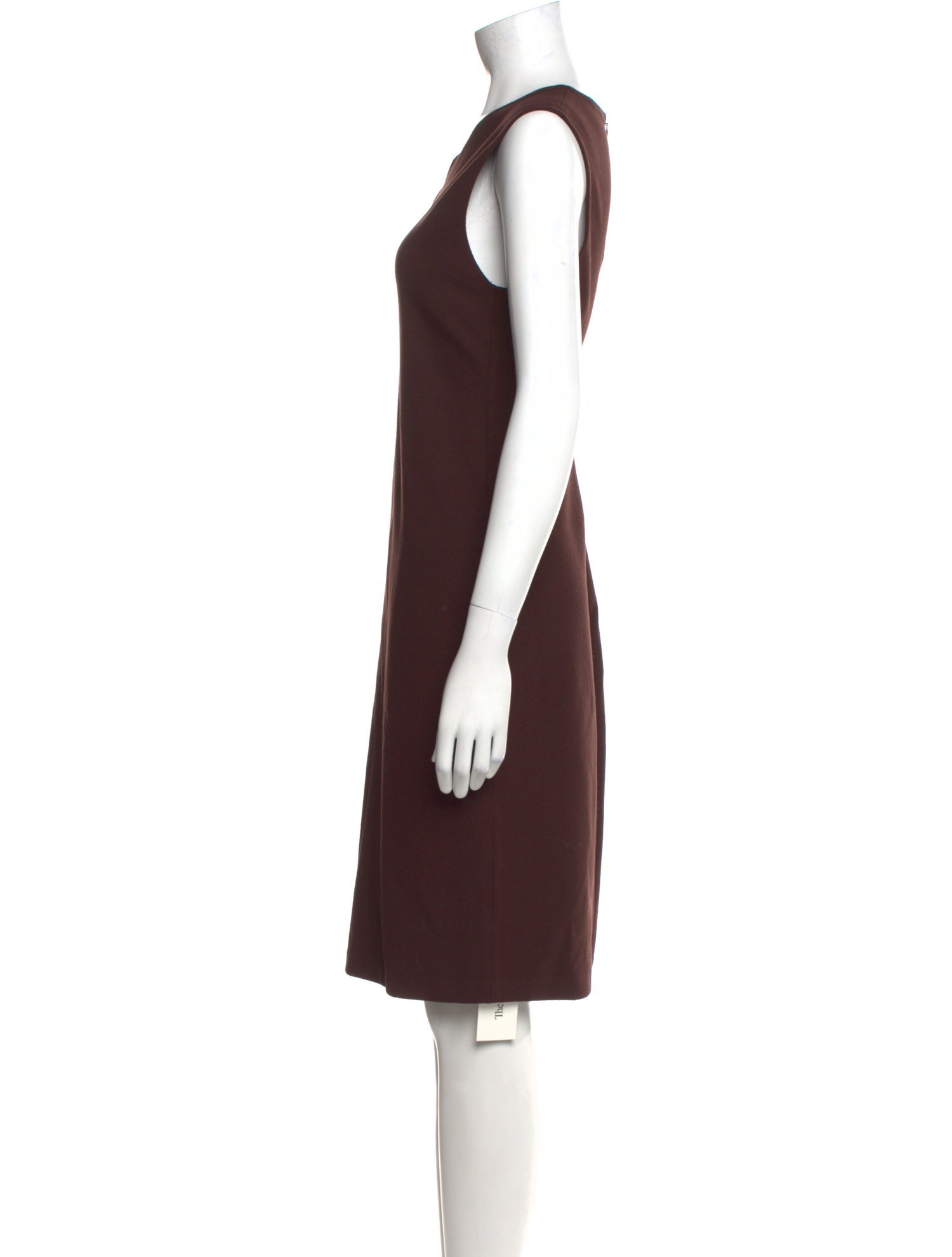 Vince V-Neck Knee-Length Dress