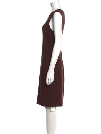 Vince V-Neck Knee-Length Dress