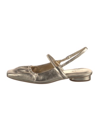 Vince Leather Slingback Flats