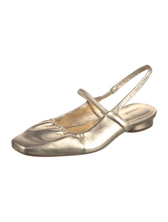 Vince Leather Slingback Flats