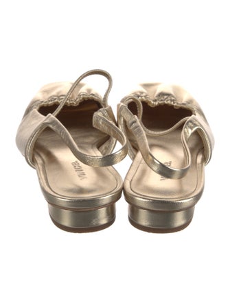 Vince Leather Slingback Flats