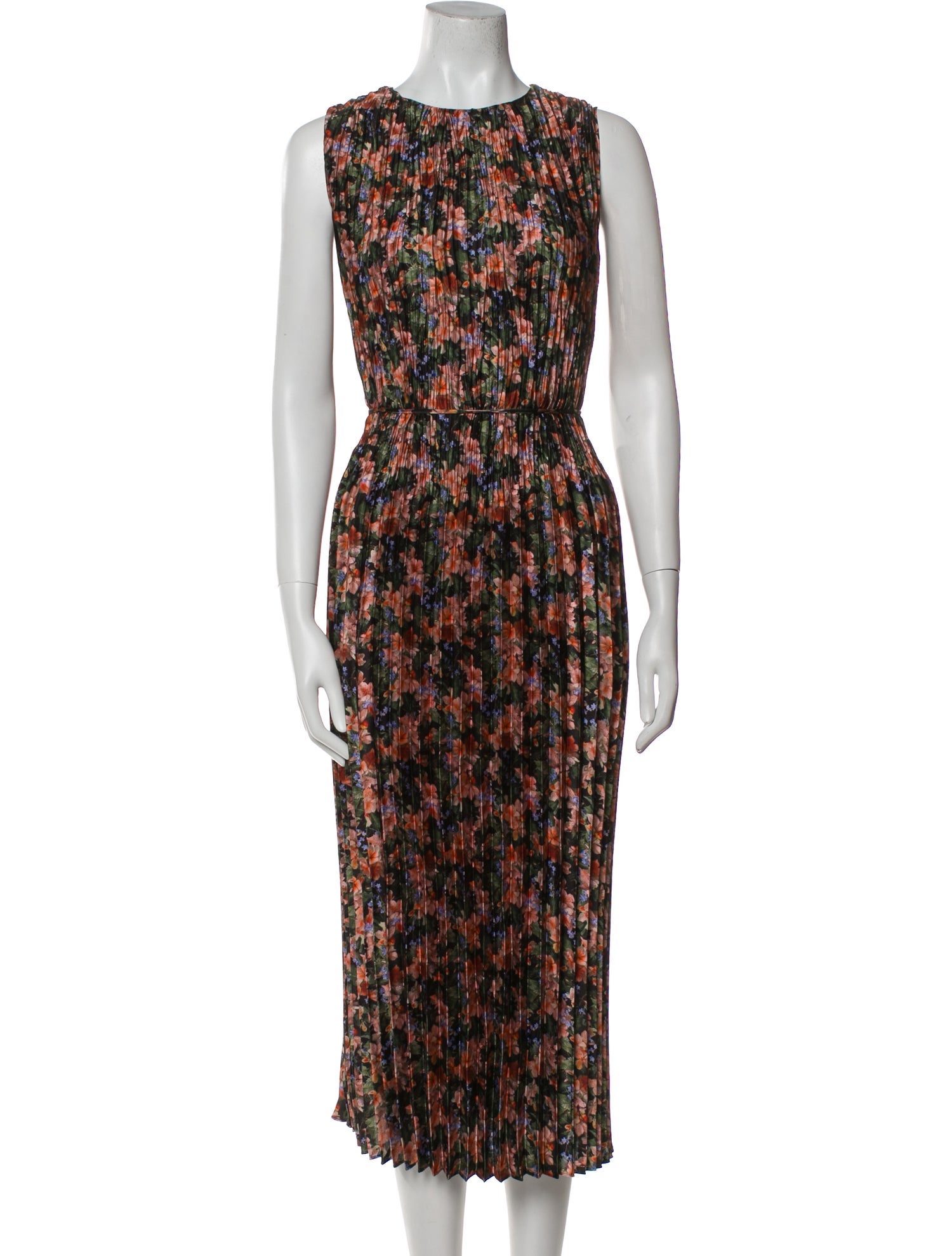 Vince Floral Print Long Dress