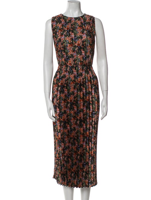 Vince Floral Print Long Dress