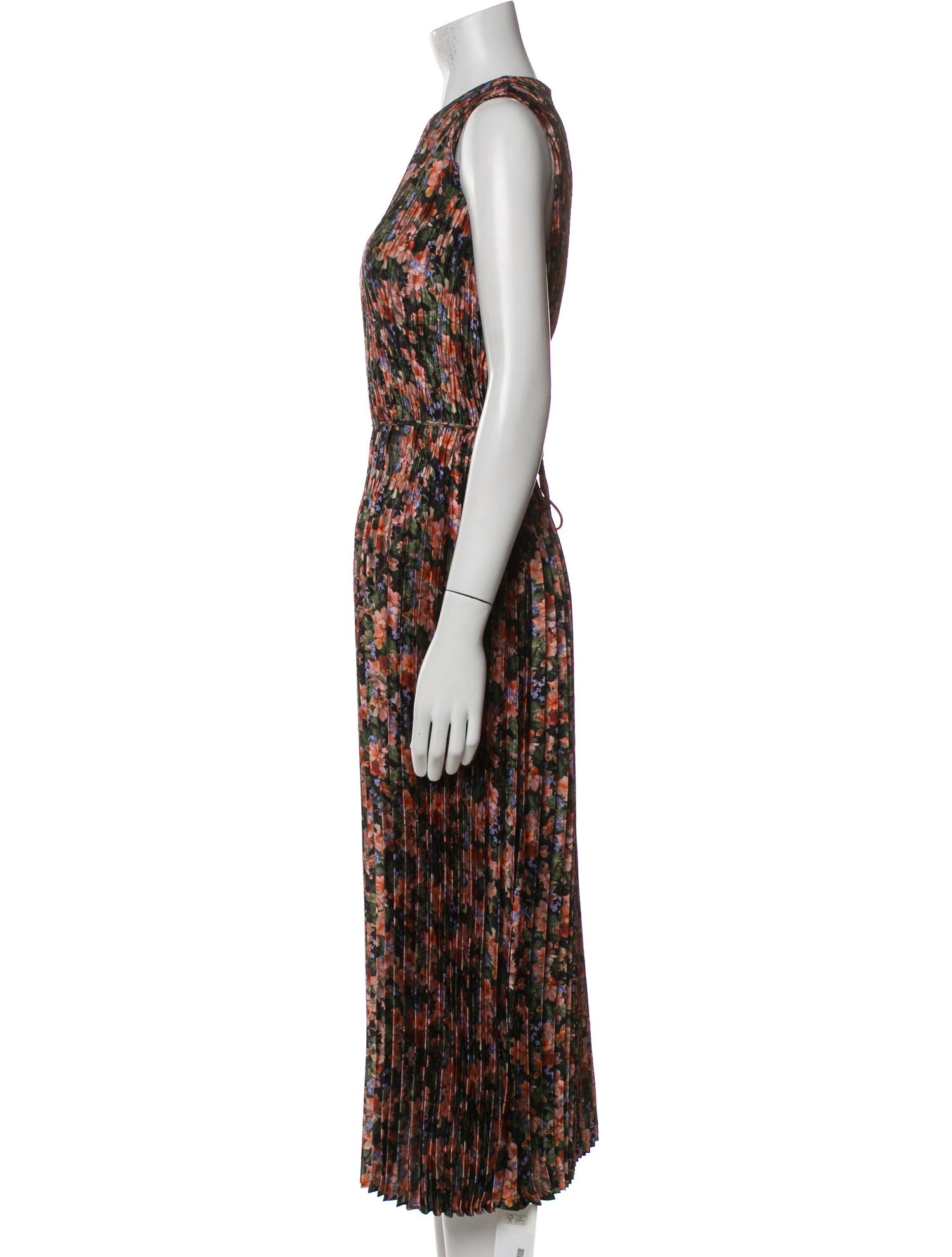 Vince Floral Print Long Dress