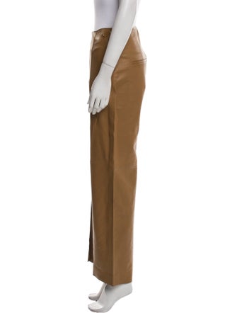 Vince Leather Wide Leg Pants