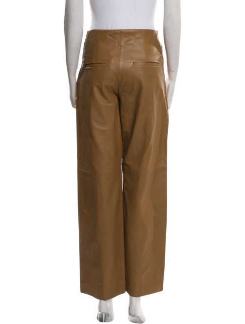 Vince Leather Wide Leg Pants