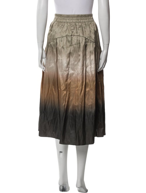 Vince Colorblock Pattern Midi Length Skirt