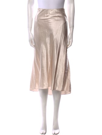 Vince Pleated Accents Midi Length Skirt