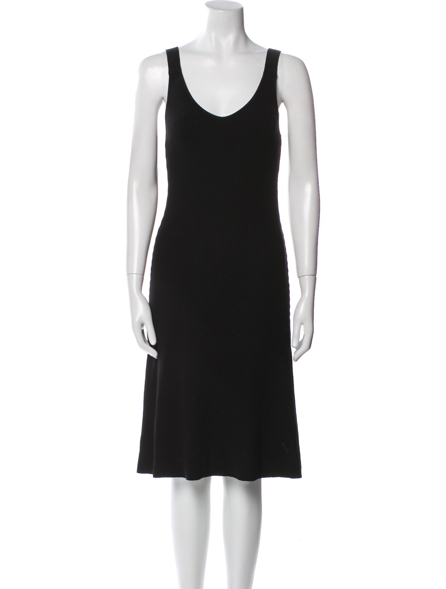 Vince Scoop Neck Knee-Length Dress