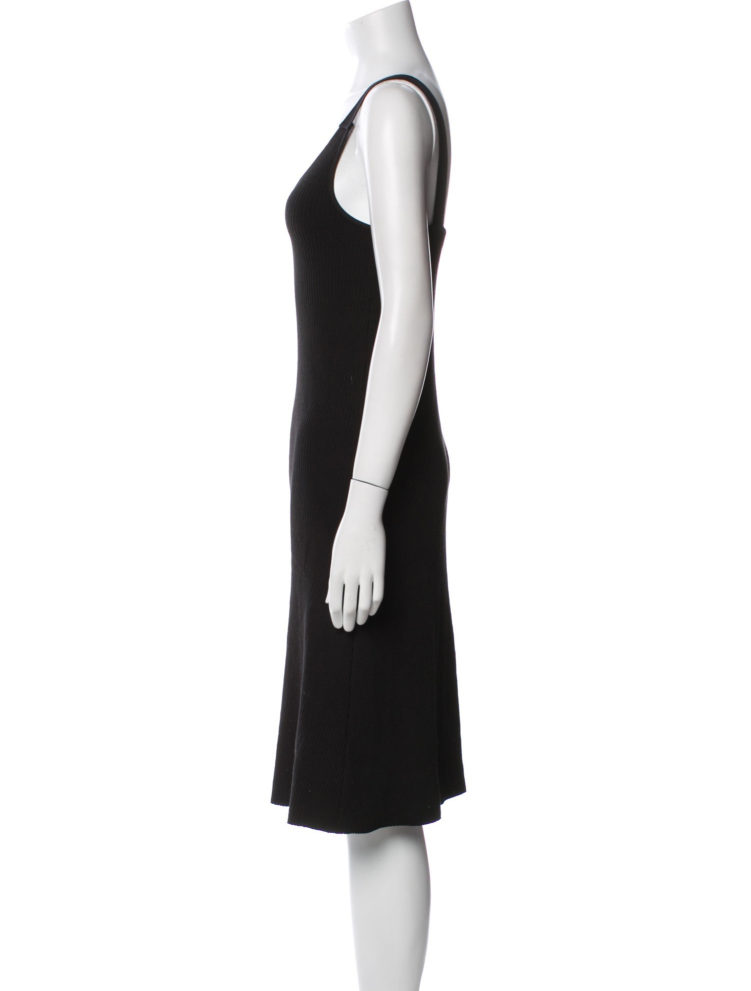 Vince Scoop Neck Knee-Length Dress