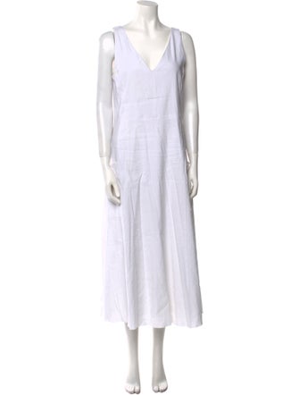 Vince V-Neck Long Dress