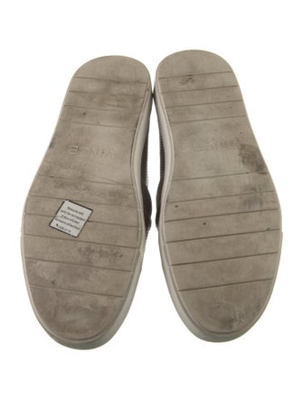 Vince Leather Colorblock Pattern Sneakers