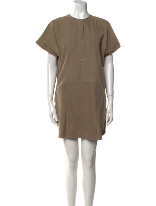 Vince Leather Mini Dress