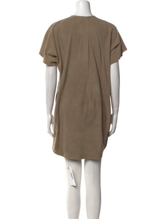 Vince Leather Mini Dress