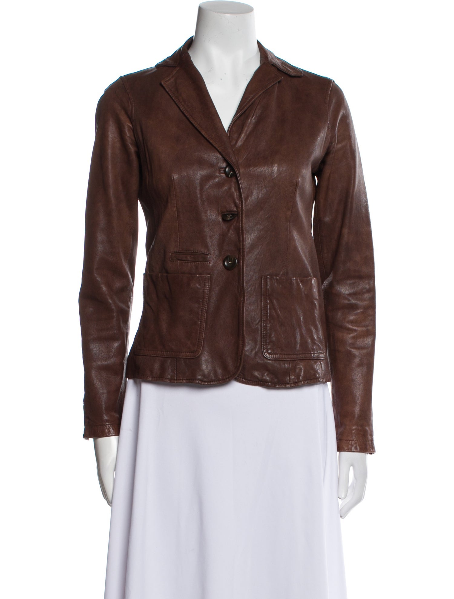 Vince Leather Blazer