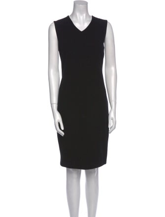 Vince V-Neck Knee-Length Dress