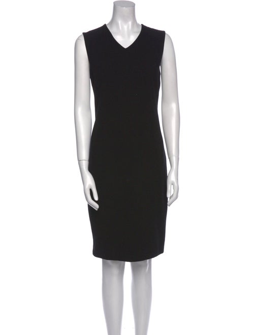 Vince V-Neck Knee-Length Dress