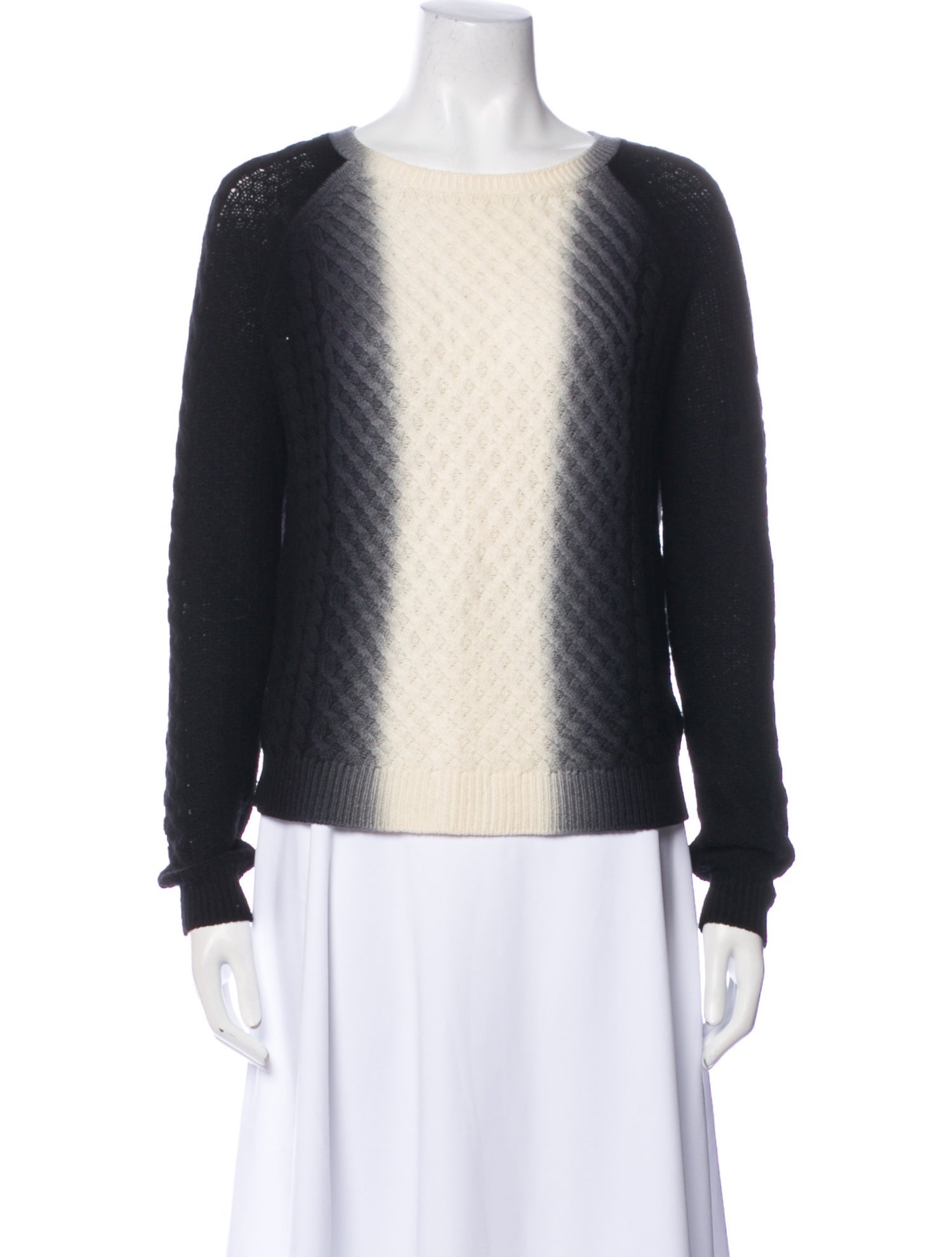 Vince Tie-Dye Print Scoop Neck Sweater