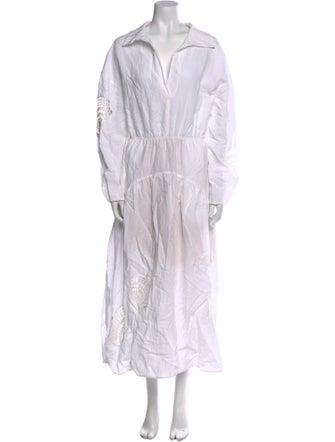 Vince V-Neck Long Dress