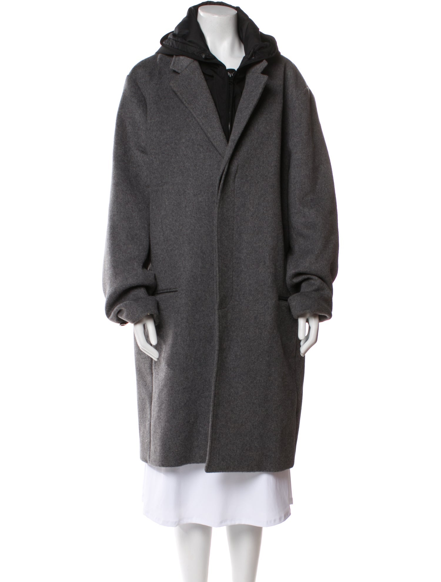 Vince Wool Faux Fur Coat