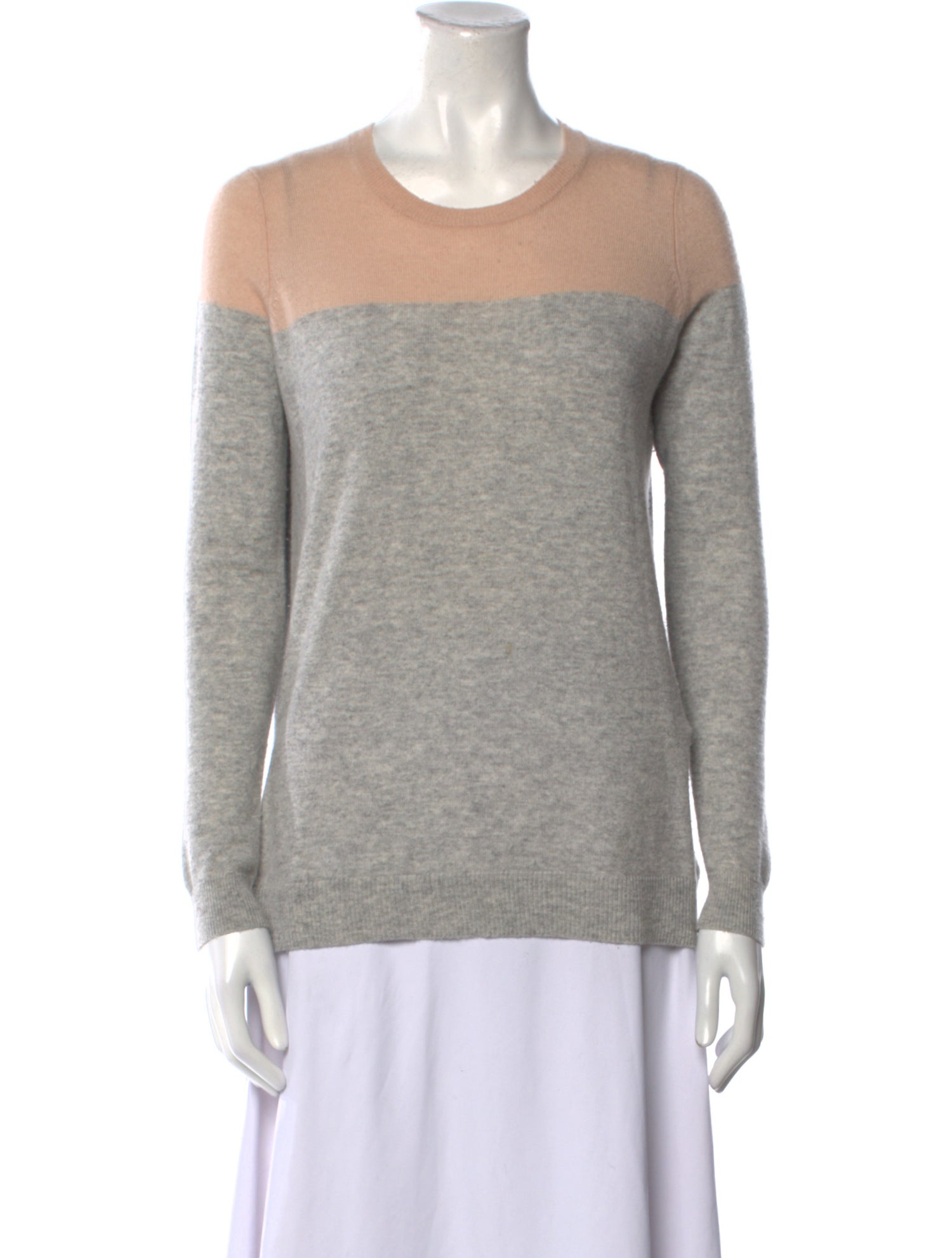 Vince Cashmere Colorblock Pattern Sweater