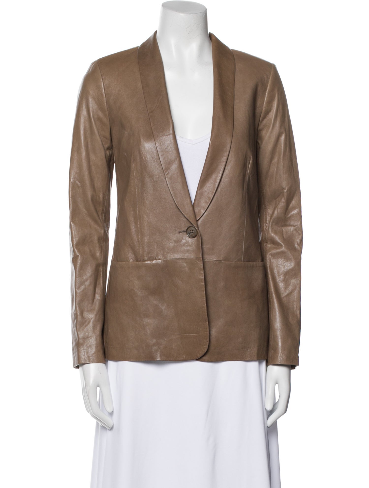 Vince Leather Blazer