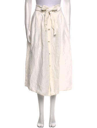 Vince Linen Midi Length Skirt