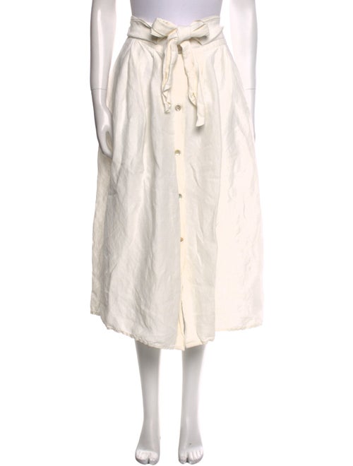 Vince Linen Midi Length Skirt