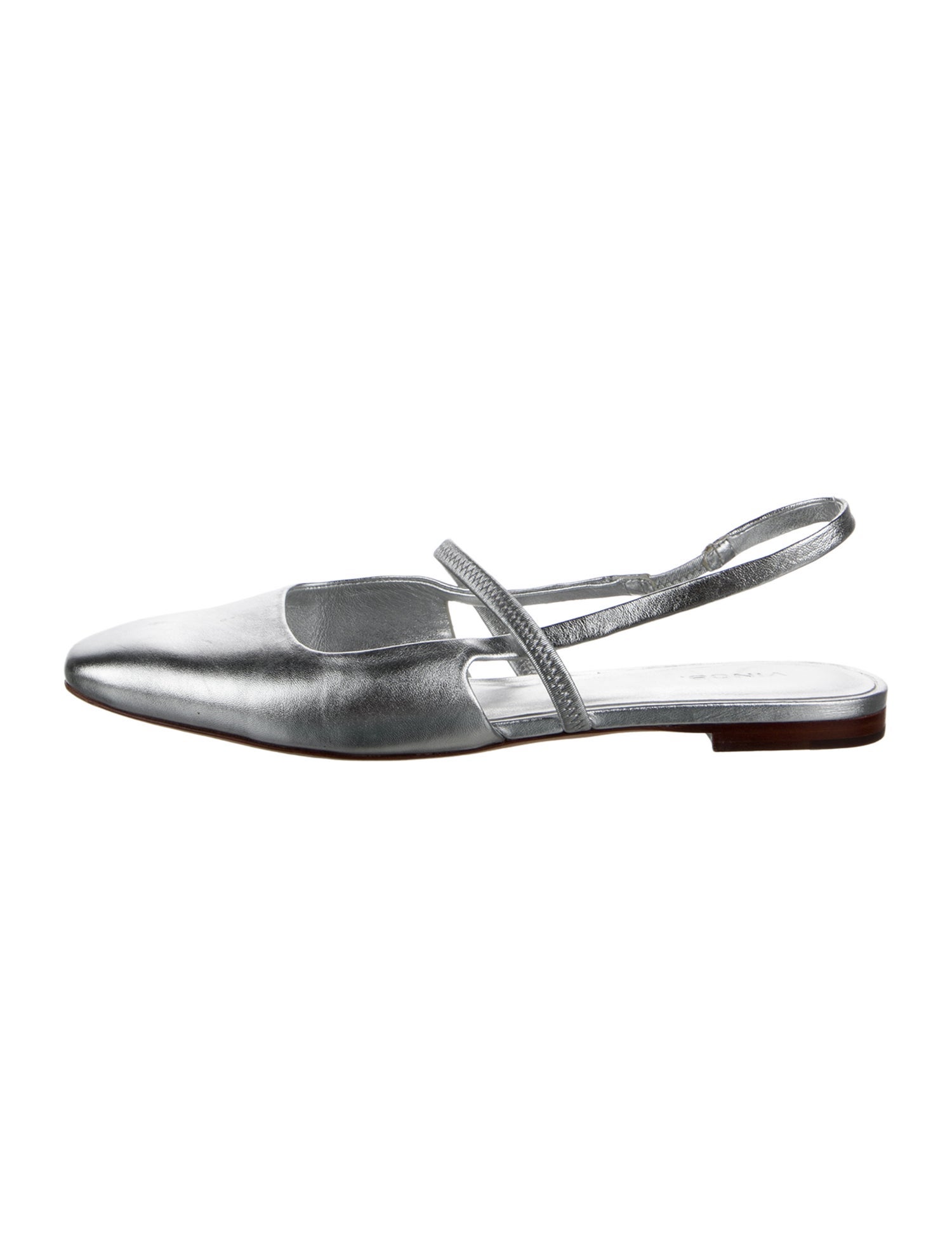 Vince Leather Slingback Flats