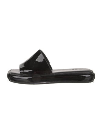 Vince Patent Leather Slides