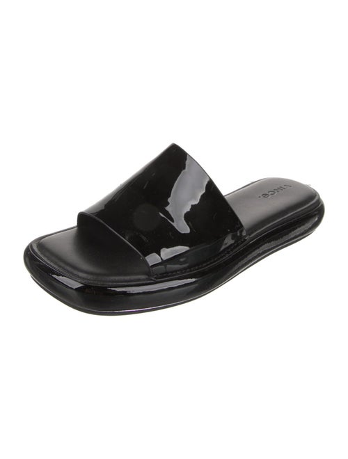 Vince Patent Leather Slides
