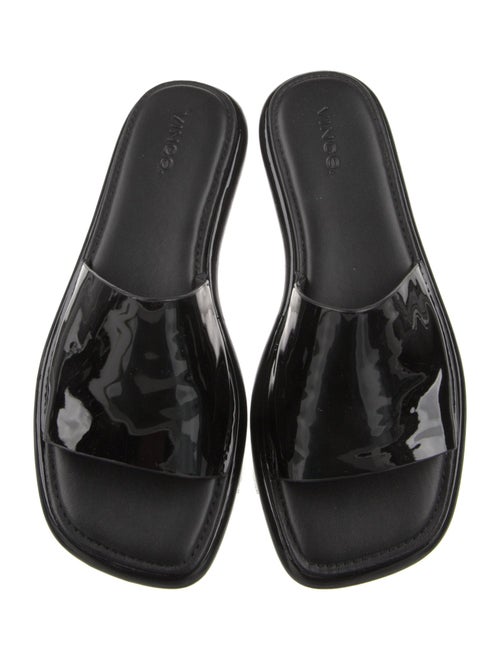 Vince Patent Leather Slides