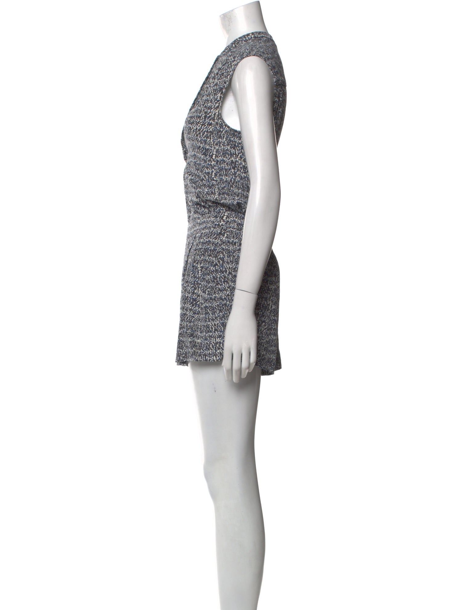 Vince Silk Printed Romper