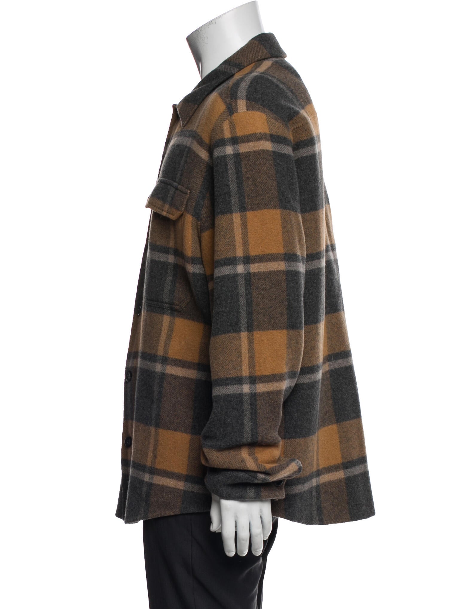 Vince Wool Plaid Print Jacket w/ Tags