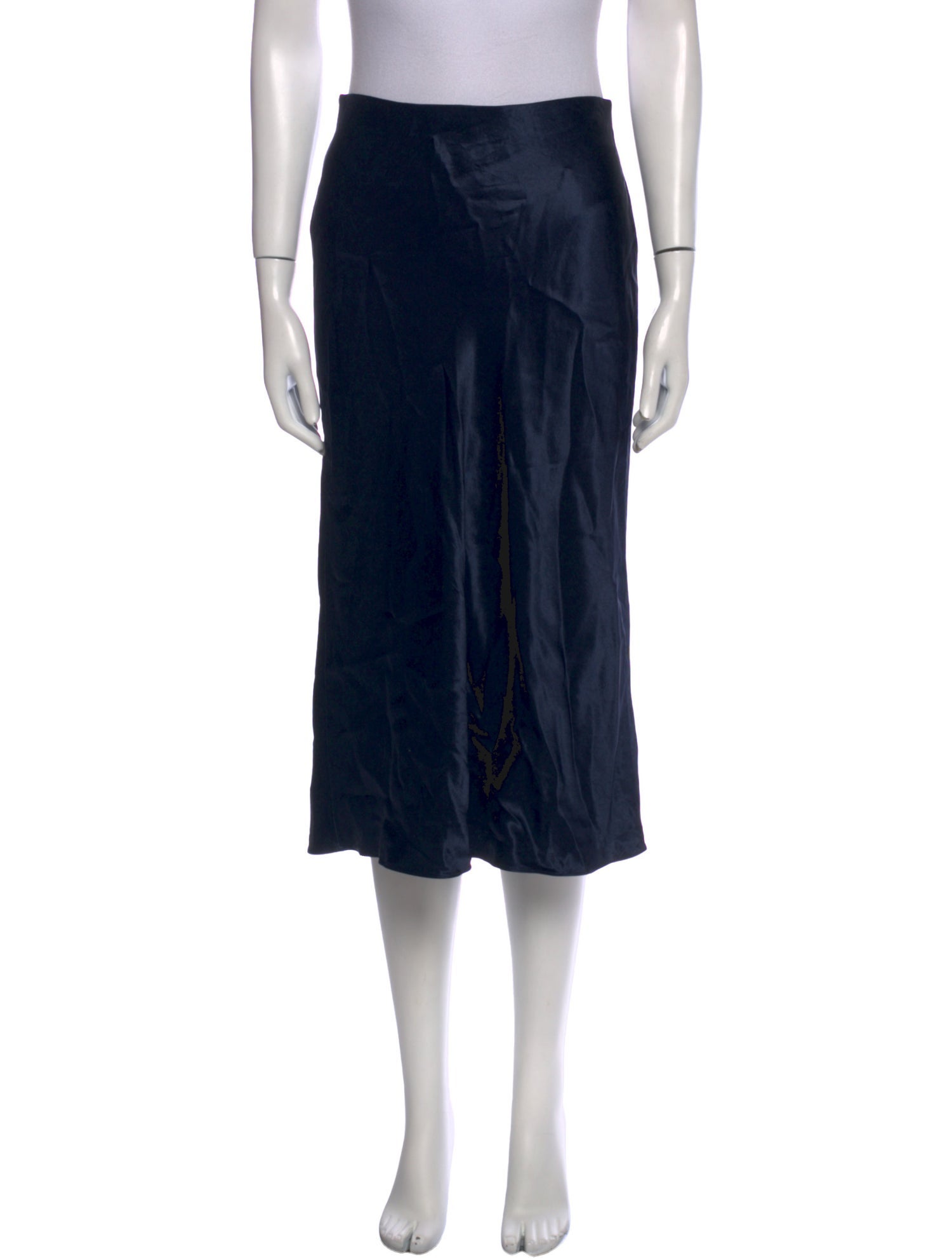 Vince Raw-Edge Trim Knee-Length Skirt