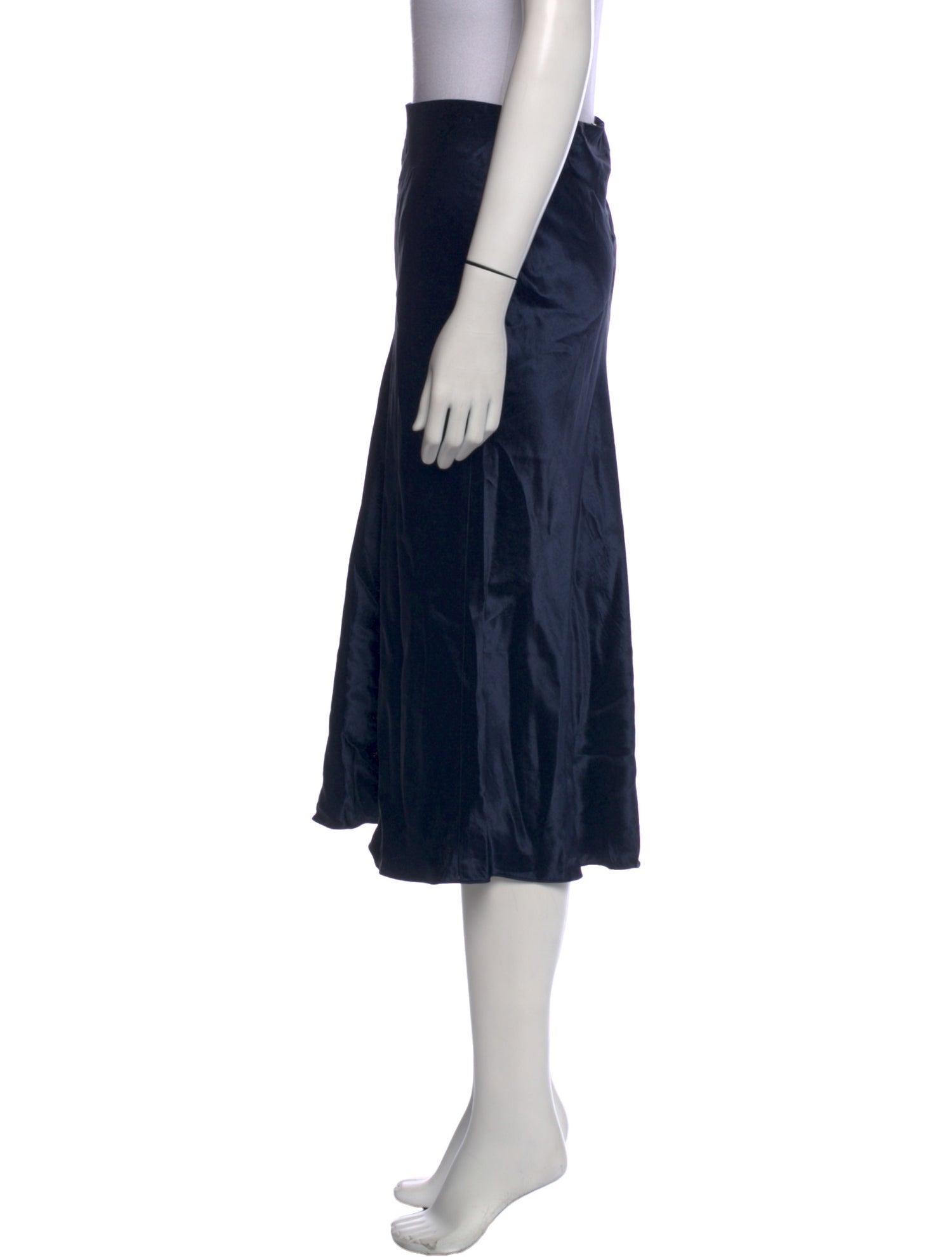 Vince Raw-Edge Trim Knee-Length Skirt