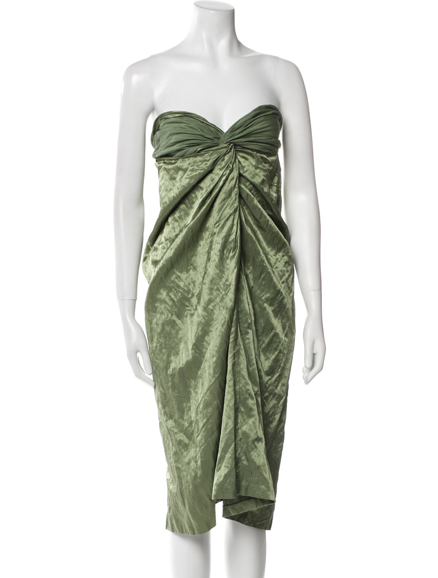 Vince Strapless Knee-Length Dress