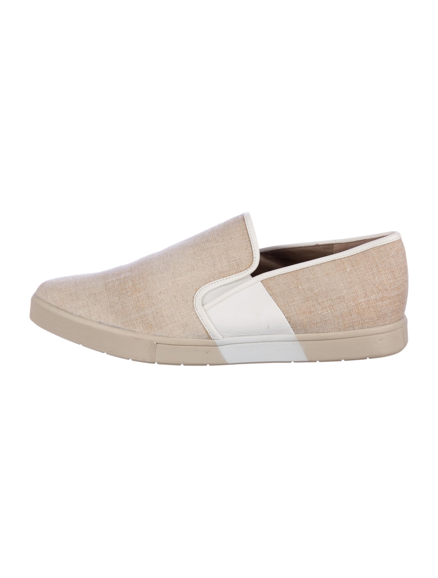 Vince Canvas Colorblock Pattern Loafers