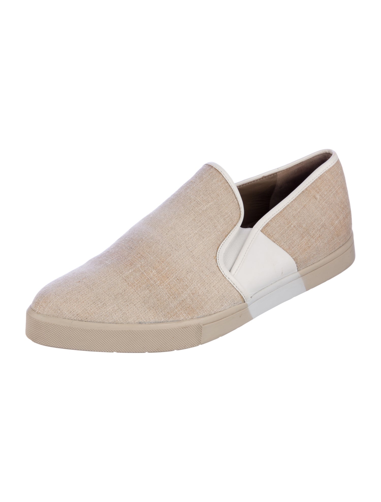 Vince Canvas Colorblock Pattern Loafers