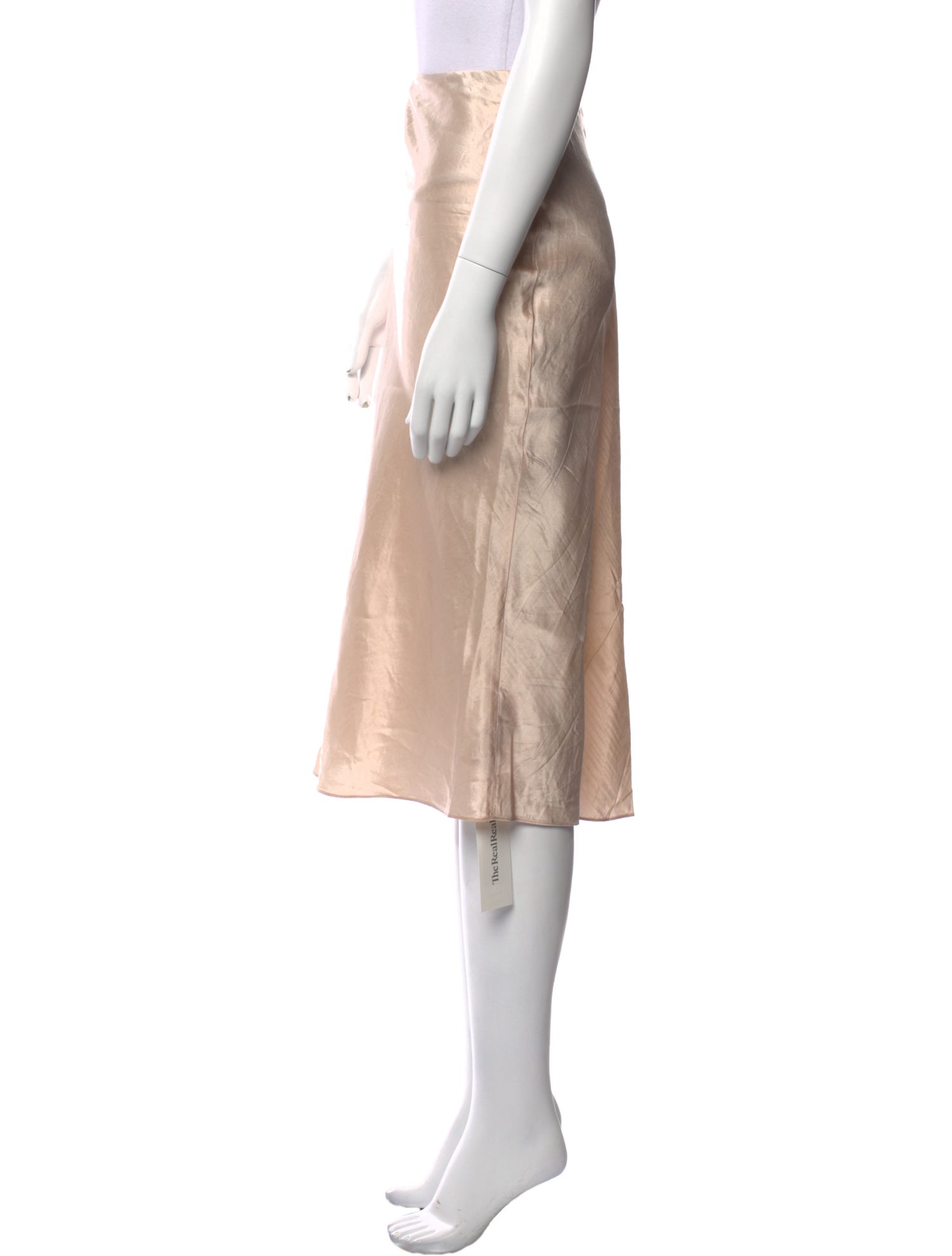 Vince Raw-Edge Trim Midi Length Skirt